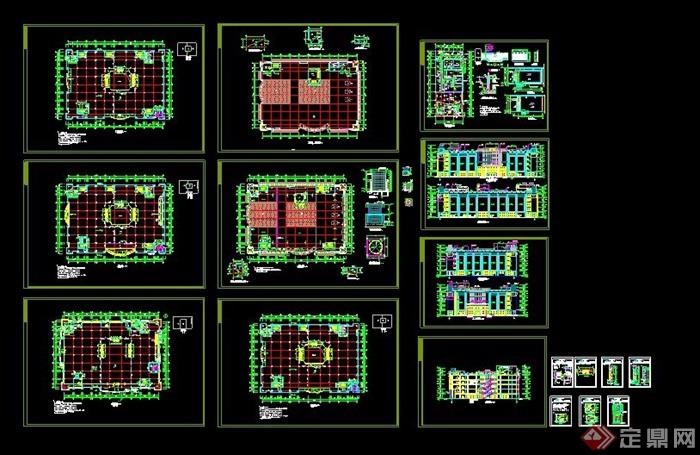现代多层商场建筑设计全套图