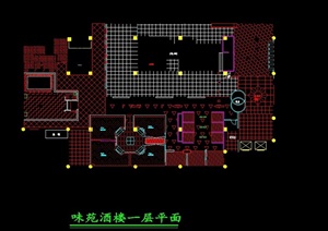 中餐厅建筑设计cad方案图