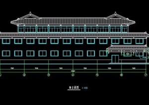 中式风格洗浴中心全套建筑图