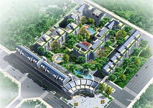 新都天香园4、5栋住宅楼cad施工图带效果图