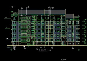 6层住宅楼详细建筑设计cad施工图