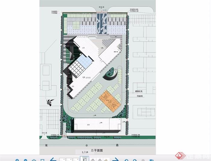 东莞报业大厦建筑设计jpg、ppt方案及效果图