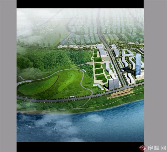 某市湘江生态经济带详规设计pdf方案