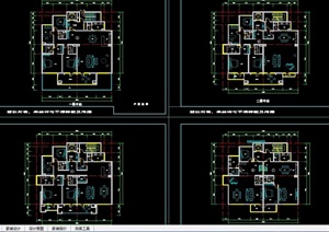 某住宅详细洋房cad户型图