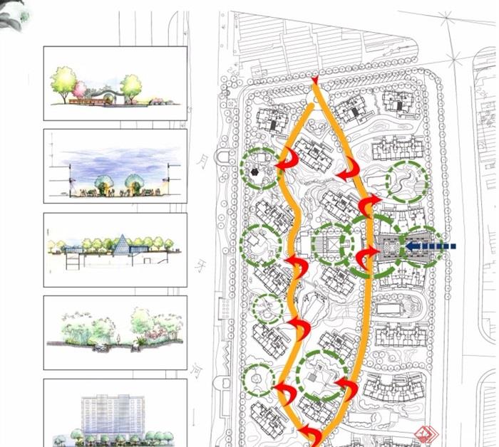 某现代生态社区住宅景观规划pdf方案设计