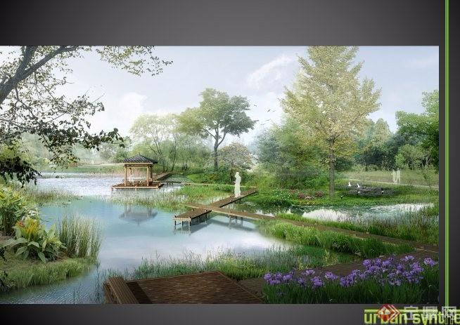 中式生态湿地公园观光农业景观规划设计方案ppt文本