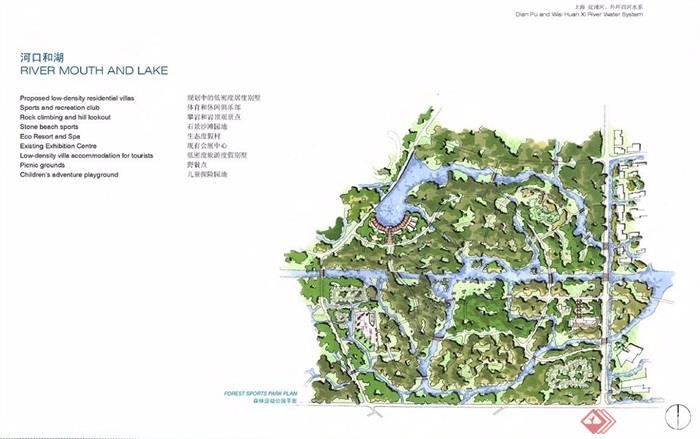 某淀浦河水系城市景观总体规划设计jpg方案