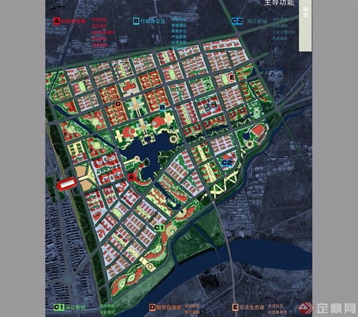 某现代铁东新区城市设计pdf方案