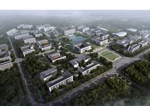某现代大学杨汛桥校区总体规划及工程设计pdf方案