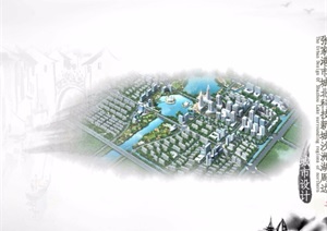 某现代城北科技新城沙洲湖周边城市设计ppt方案