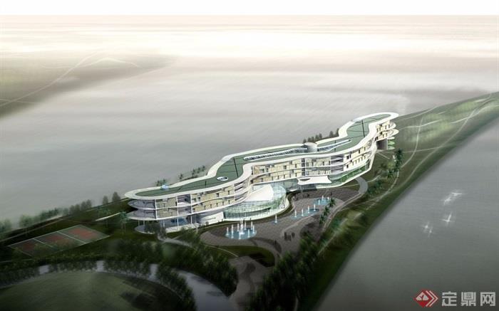 某国际生物岛酒店建筑设计jpg方案
