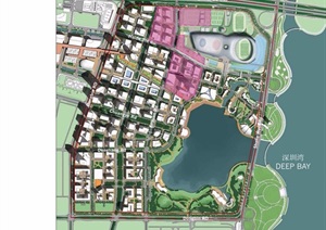 某现代滨水城市详细规划设计pdf设计