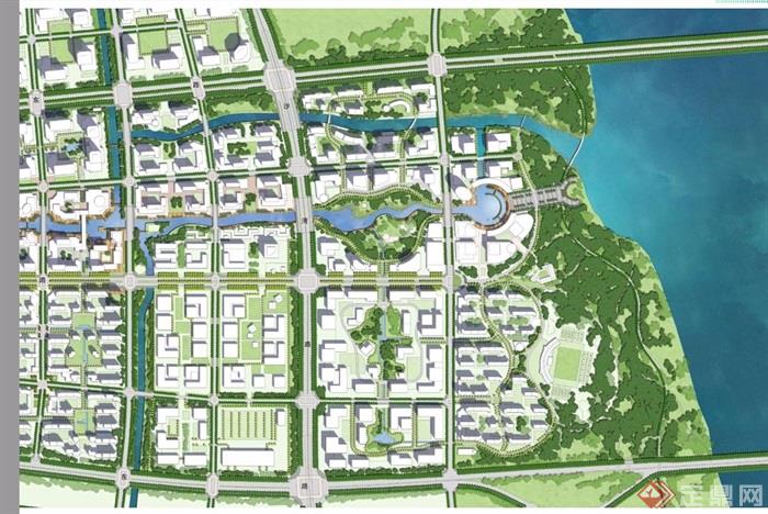 某现代滨海新城城市设计pdf方案