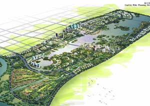 某现代生态城市详细景观规划设计pdf方案