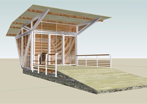 某屋顶构造素材设计SU(草图大师)模型
