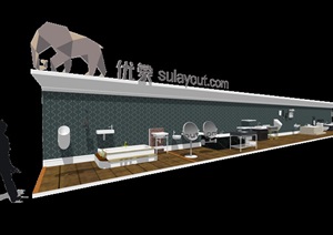 室内卫浴精细多个设计SU(草图大师)模型