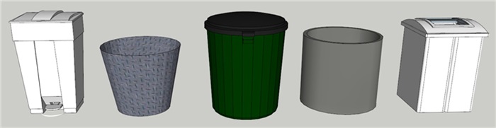 景观室外垃圾桶垃圾箱设计模型图库草图大师模型、246个模型、2.41GB(4)