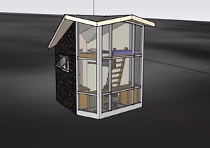 某简单住宅屋设计SU(草图大师)模型