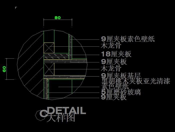 室内装修施工节点CAD详图(6)