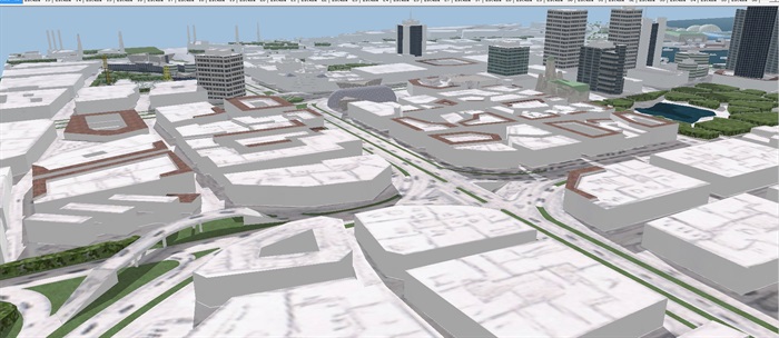 一个海湾城市规划方案ＳＵ模型(2)