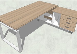 现代风格桌子设计3D模型的相关素材SU(草图大师)模型5