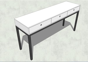 现代风格简约课桌设计3D模型的相关素材SU(草图大师)模型 10