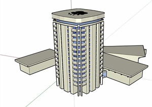 某公司办公建筑SU(草图大师)模型