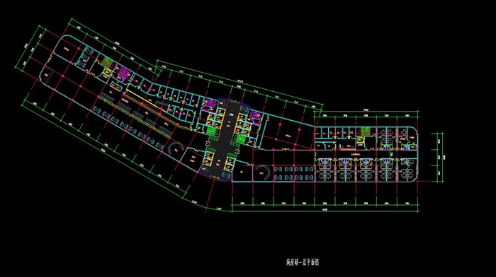 现代流线型造型生态绿色医疗疗养院规划建筑设计文本+CAD+效果图(8)