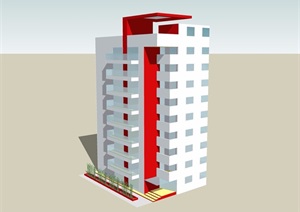 住宅楼建筑SU(草图大师)模型