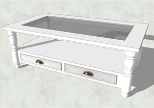 精品室内家具茶几桌子设计SU(草图大师)模型