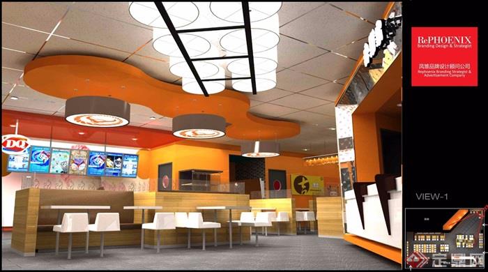 现代风格日式餐厅室内设计施工图及效果图