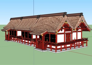 日式风格民居住宅SU(草图大师)模型