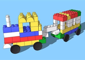 某玩具车素材设计SU(草图大师)模型