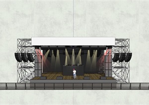 现代演唱会舞台设计ＳＵ模型5