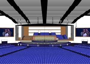 现代演唱会舞台设计ＳＵ模型 12