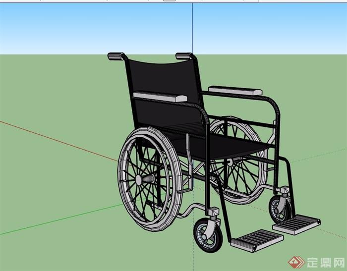 医疗器械轮椅素材设计su模型