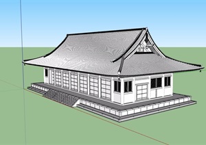 某古典中式风格宫殿SU(草图大师)模型