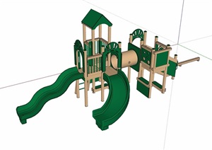 小区儿童游乐设施素材设计SU(草图大师)模型