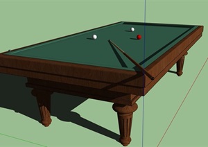 详细斯诺克台球桌设计SU(草图大师)模型