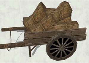 古代交通运输工具素材详细完整设计SU(草图大师)模型12