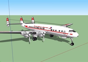 某交通工具飞机素材设计SU(草图大师)模型