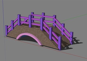 小拱桥儿童拱桥SU(草图大师)模型小桥模型