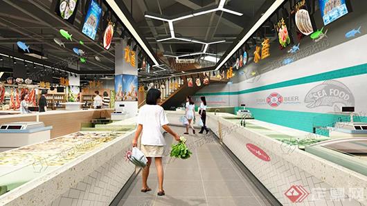 杭州东明农贸市场改造设计丨装修设计丨摊位设计_ 一鸿市场研究中心46