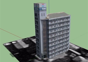 某多层医院建筑SU(草图大师)模型
