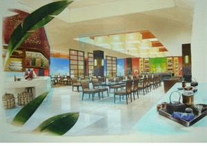 厦门五星酒店中餐厅室内设计施工图