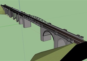 交通桥素材设计SU(草图大师)模型