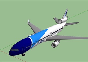 某飞机详细素材设计SU(草图大师)模型