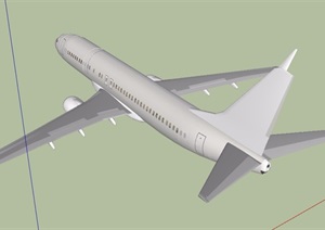 民用飞机设计SU(草图大师)模型