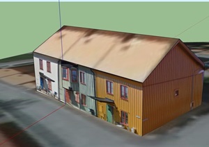 两层民居住宅建筑楼SU(草图大师)模型