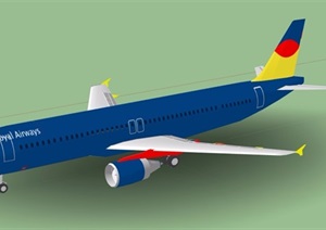 某客运飞机素材设计SU(草图大师)模型